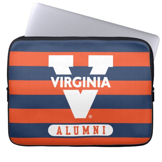 Virginia Cavaliers Alumni Streifen Laptopschutzhülle (Vorderseite)