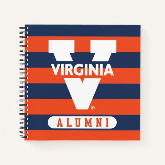 Virginia Cavaliers Alumni Streifen Notizblock (Vorderseite)