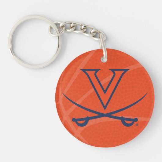 Virginia Cavaliers Basketball Schlüsselanhänger (Vorderseite)