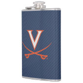 Virginia Cavaliers Carbon Fiber Flachmann (Links)