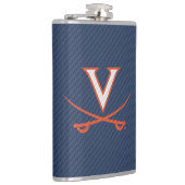 Virginia Cavaliers Carbon Fiber Flachmann (Rechts)