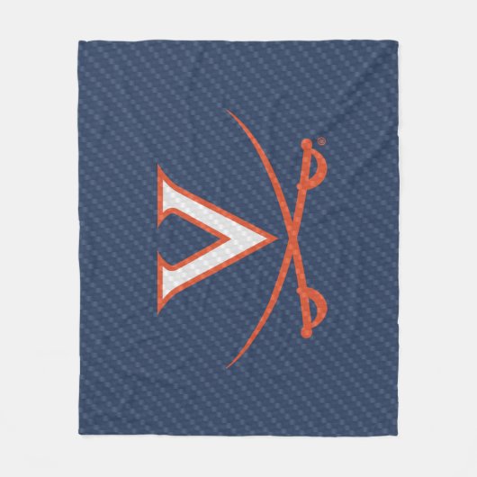 Virginia Cavaliers Carbon Fiber Fleecedecke (Vorderseite)