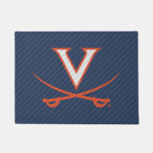 Virginia Cavaliers Carbon Fiber Fußmatte (Vorderseite)