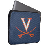 Virginia Cavaliers Carbon Fiber Laptopschutzhülle (Vorne Rechts)