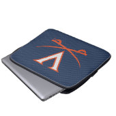 Virginia Cavaliers Carbon Fiber Laptopschutzhülle (Vorne Knopf)