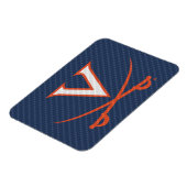 Virginia Cavaliers Carbon Fiber Magnet (Linke Seite)