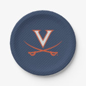 Virginia Cavaliers Carbon Fiber Pappteller (Vorderseite)