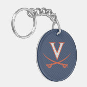 Virginia Cavaliers Carbon Fiber Schlüsselanhänger (Vorderseite links)