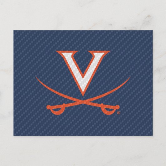 Virginia Cavaliers Carbon Fibre Einladungspostkarte (Vorderseite)