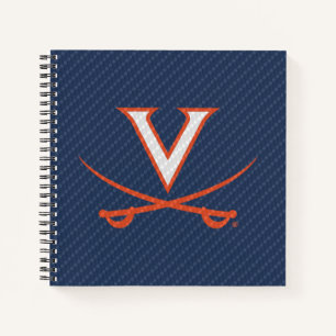 Virginia Cavaliers Carbon Fibre Notizblock