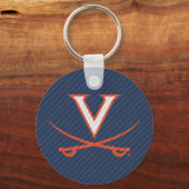 Virginia Cavaliers Carbon Fibre Schlüsselanhänger (Vorderseite)