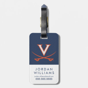 Virginia Cavaliers Carbonfaser Gepäckanhänger