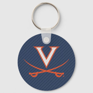 Virginia Cavaliers Carbonfaser Schlüsselanhänger