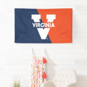 Virginia Cavaliers Farbblock gestört Banner (Insitu)