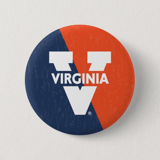 Virginia Cavaliers Farbblock gestört Button (Vorderseite)