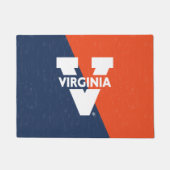 Virginia Cavaliers Farbblock gestört Fußmatte (Vorderseite)