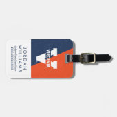 Virginia Cavaliers Farbblock gestört Gepäckanhänger (Vorderseite horizontal)