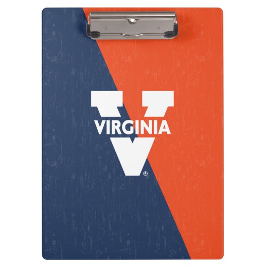 Virginia Cavaliers Farbblock gestört Klemmbrett (Vorderseite)