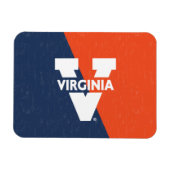 Virginia Cavaliers Farbblock gestört Magnet (Horizontal)