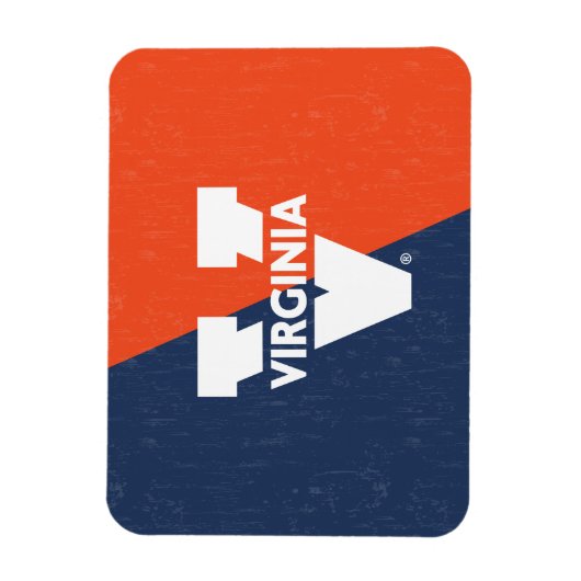 Virginia Cavaliers Farbblock gestört Magnet (Vertikal)