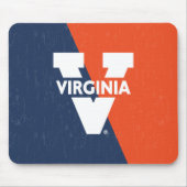 Virginia Cavaliers Farbblock gestört Mousepad (Vorne)