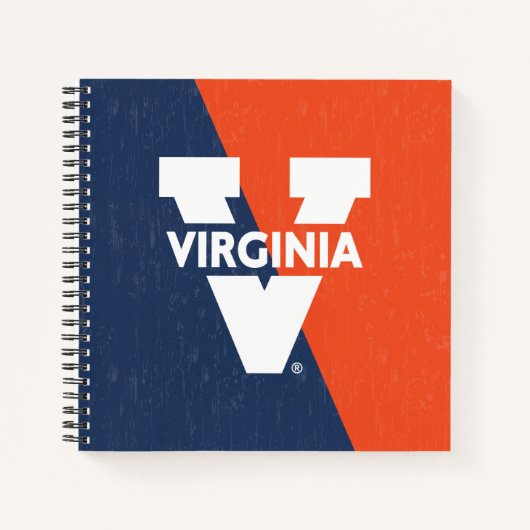 Virginia Cavaliers Farbblock gestört Notizblock (Vorderseite)