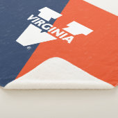 Virginia Cavaliers Farbblock gestört Sherpadecke (3/4)