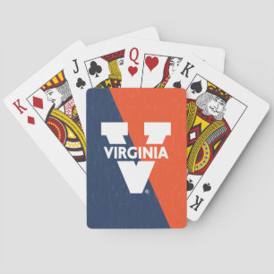 Virginia Cavaliers Farbblock gestört Spielkarten