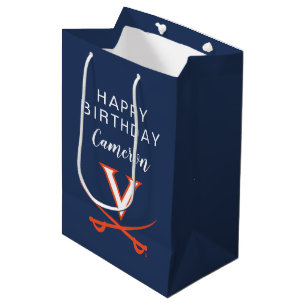 Virginia Cavaliers Geburtstag Mittlere Geschenktüte