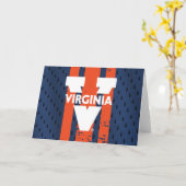 Virginia Cavaliers Jersey Karte (Gelbe Blume)