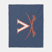 Virginia Cavaliers Kohlefaser Fleecedecke (Vorderseite)