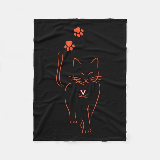 Virginia Cavaliers Lizenzierte Print UniErwachsene Fleecedecke (Vorderseite)