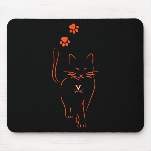 Virginia Cavaliers Lizenzierte Print UniErwachsene Mousepad (Vorne)