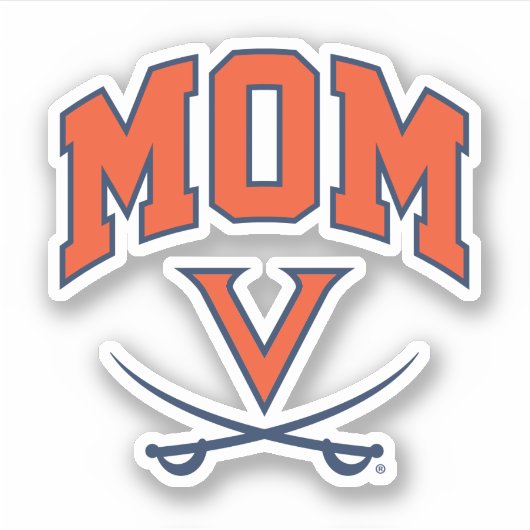 Virginia Cavaliers Mama Aufkleber (Vorderseite)