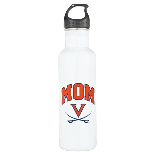 Virginia Cavaliers Mama Edelstahlflasche (Vorderseite)