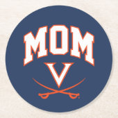 Virginia Cavaliers Mama Runder Pappuntersetzer (Vorderseite)