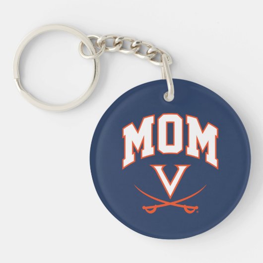 Virginia Cavaliers Mama Schlüsselanhänger (Vorderseite)
