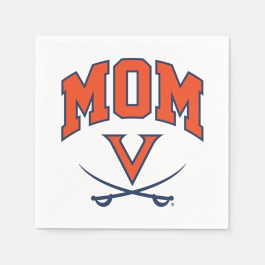 Virginia Cavaliers Mama Serviette (Vorderseite)