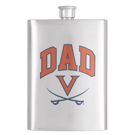 Virginia Cavaliers Papa Flachmann (Vorderseite)