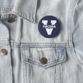 Virginia Cavaliers Polka Dots Button (Beispiel)