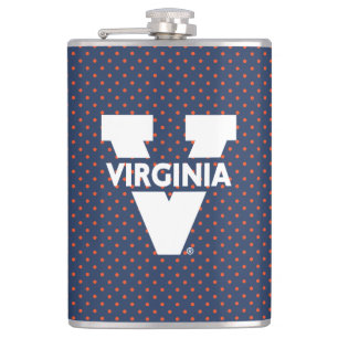Virginia Cavaliers Polka Dots Flachmann