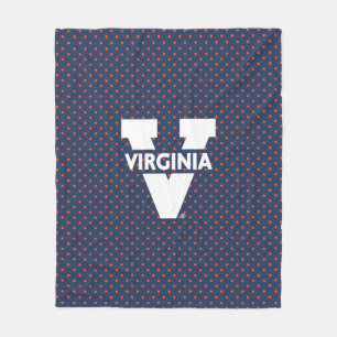 Virginia Cavaliers Polka Dots Fleecedecke