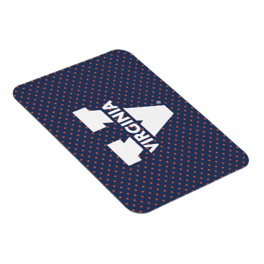 Virginia Cavaliers Polka Dots Magnet (Rechte Seite)