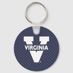 Virginia Cavaliers Polka Dots Schlüsselanhänger