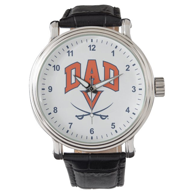 Virginia Cavaliers Vater Armbanduhr (Vorderseite)