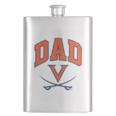 Virginia Cavaliers Vater Flachmann (Vorderseite)