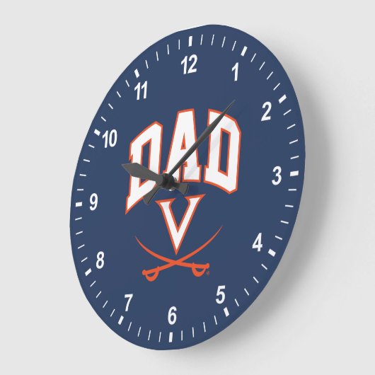 Virginia Cavaliers Vater Große Wanduhr (Winkel)