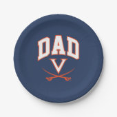 Virginia Cavaliers Vater Pappteller (Vorderseite)