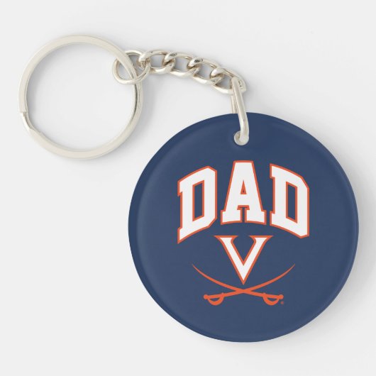 Virginia Cavaliers Vater Schlüsselanhänger (Vorderseite)
