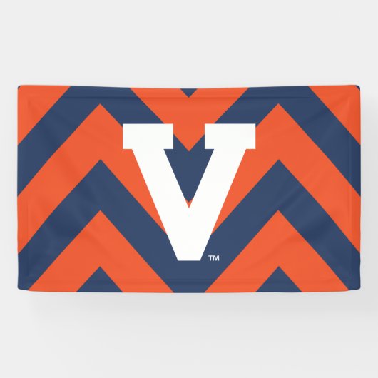 Virginia Cavaliers Zickzack Banner (Horizontal)